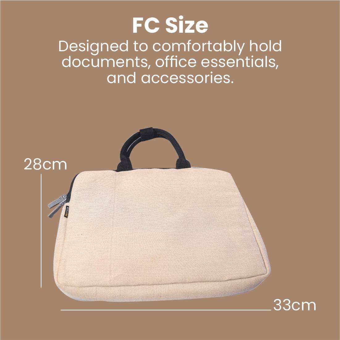WORLDONE Jute Office Bag Handbag for Working Professionals, Eco