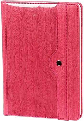 Worldone Magnetic Button Closure PU Notebook, A5 size, available in assorted colours as per availability