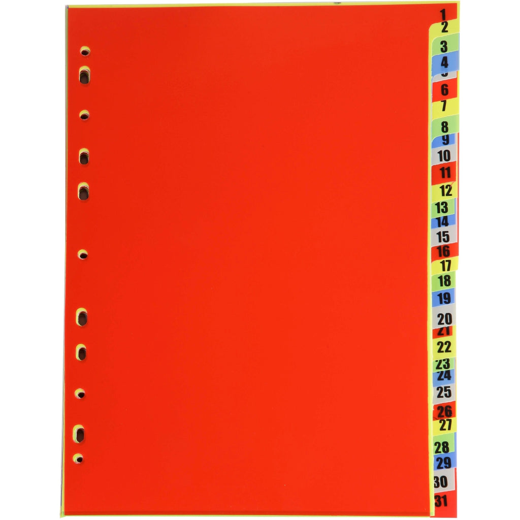Dividers in Multi color count 1 to 31