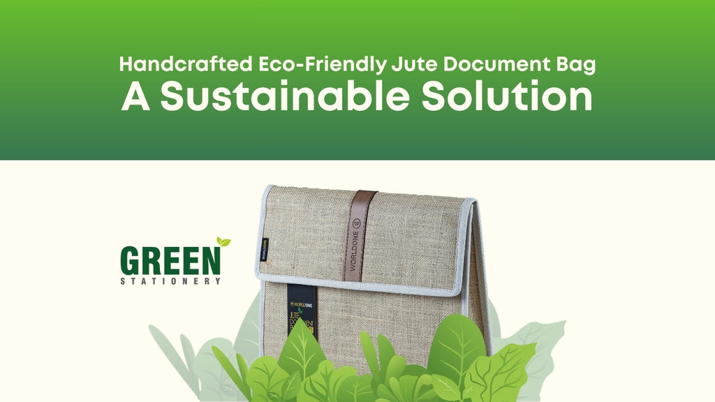 Elevate Your Office Style with a Handcrafted Eco-Friendly Jute Document Bag: A Sustainable Solution