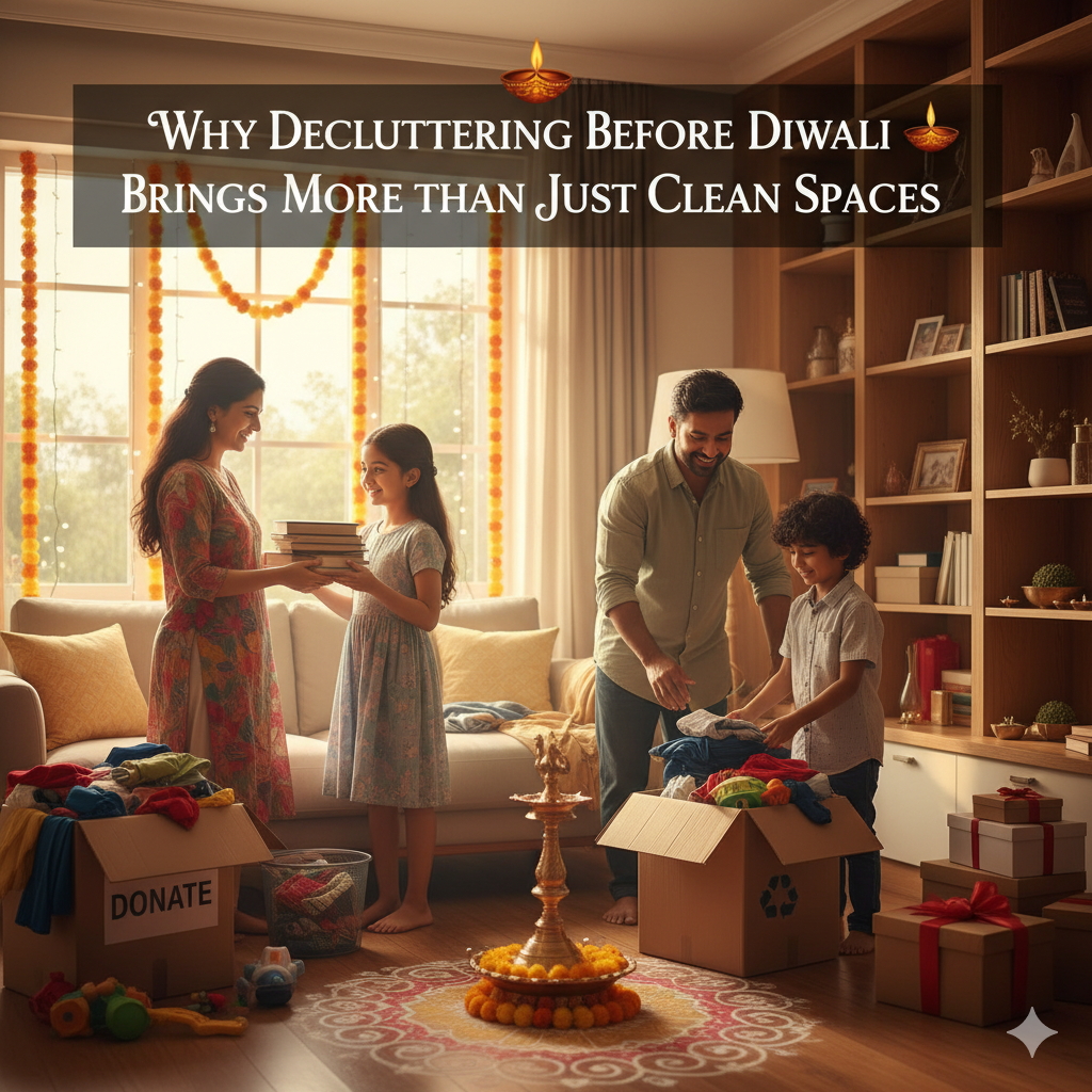 Why Decluttering Before Diwali Brings More than Just Clean Spaces