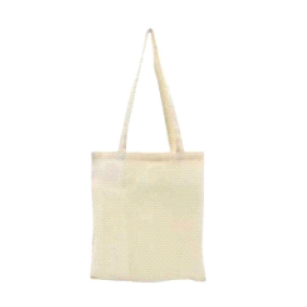 Worldone Natural White Cotton Shopping Bag (37 x 40 cm) | 150 GSM Reusable Cotton Tote Bag with Long Handles | Eco-Friendly Carry Bag for Grocery, Office, Travel & Daily Use | Pack of 5