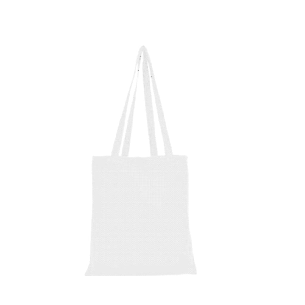 Worldone Cotton Shopping Bag (37 x 40 cm) | 150 GSM Reusable Tote Bag with Long Handles | Durable Eco-Friendly Carry Bag for Grocery, Office & Daily Use | White | Pack of 2