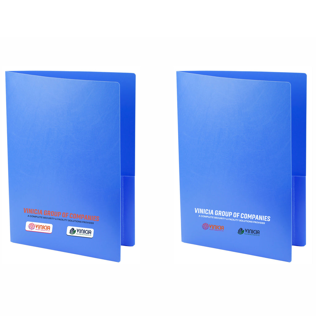 Twin Pocket PP Presentation Folder for Documents, Ultrasonic Sealing on Pockets for Strength, Flexible Pocket Inside, Best for Short punchless Reports, Size, A4