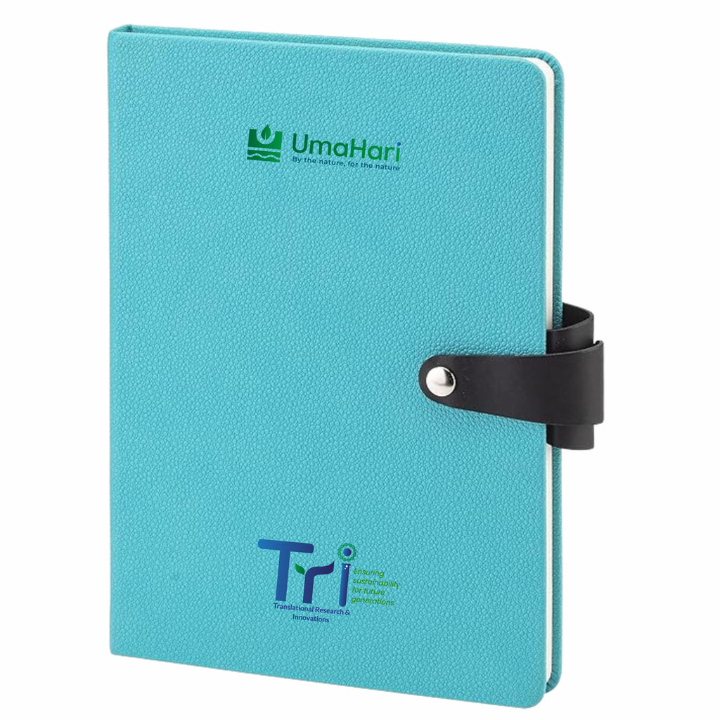 Notebook with Pen Loop & Button Closure | Premium Hard Cover Diary Journal for Office, School & Personal Use | Smooth Writing Pages