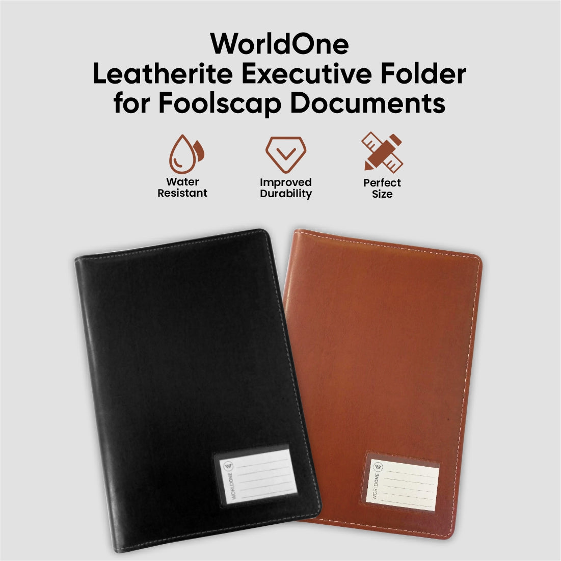 Executive Paper File Folder Worldone Executive Folder for Documents with 10 Leaves, 4 Rings Clip T ...