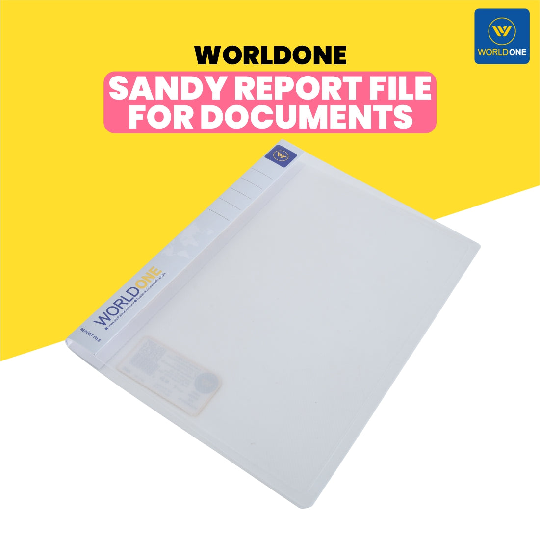 Worldone Sandy Report file for Documents with Spine Label for Easy Cla ...