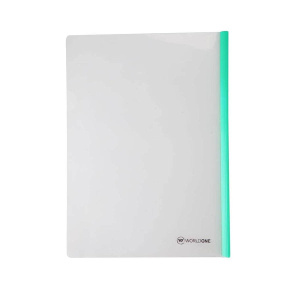 Worldone Slider Grip Binder File for Documents, 0.3mm PP Sheet, Hold Up to 30-35 Papers, No punch required, Report Cover for Resume Presentation File Folder Organizer, Assorted Colors, Size, A4, 2 Pack of 10 pcs, Total 20 Pcs - Worldone India Shoppe