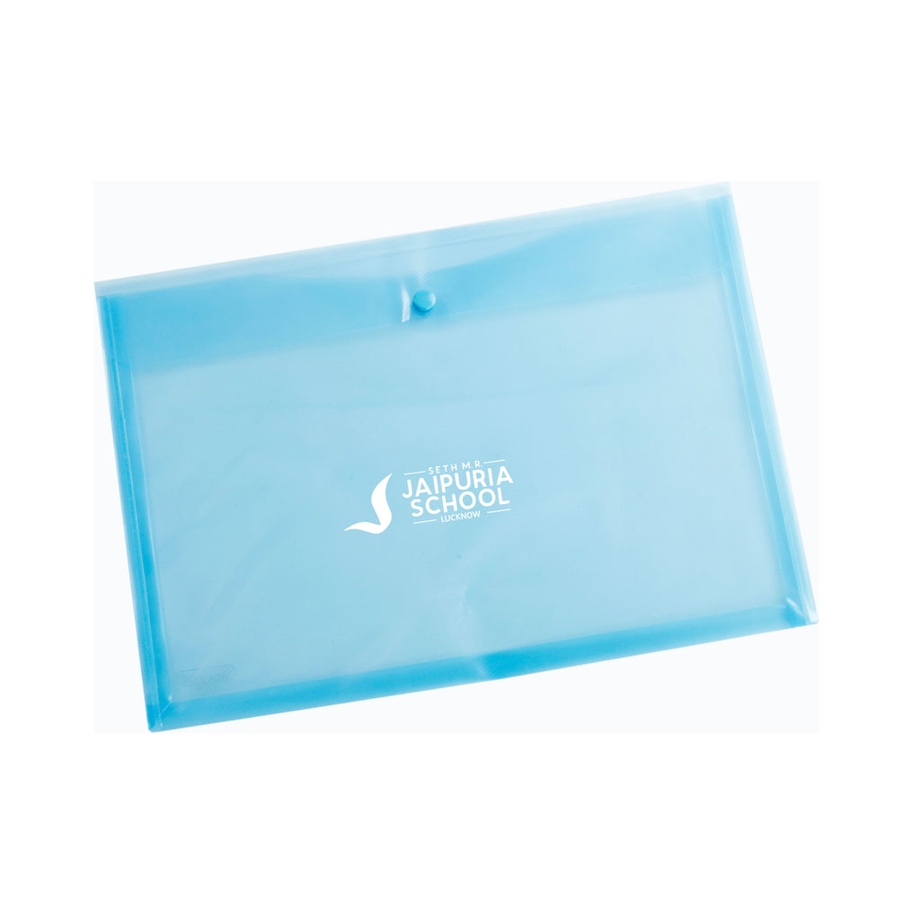 Button Envelope Horizontal bag made in 0.2mm Virgin PP, Expandable Design, High Strength Edge Sealing, Machine Fitted Snap Button, Translucent, Mesh design