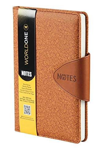 Worldone Executive Notebook with PU Leather Felt Cover, Magnetic