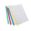 Worldone Slider Grip Binder File for Documents, 0.3mm PP Sheet, Hold Up to 30-35 Papers, No punch required, Report Cover for Resume Presentation File Folder Organizer, Assorted Colors, Size, A4, 2 Pack of 10 pcs, Total 20 Pcs