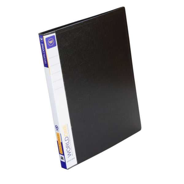 Worldone Display Book File Folder | 30 Top Loading Clear Pockets | 0.8 mm Virgin PP | Display File for  Presentations , Documents, Reports & Menus |  Pack of 2