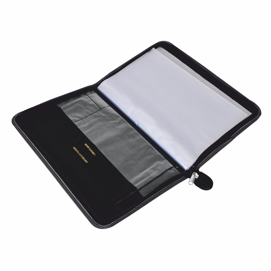 Worldone Portfolio Display Book Folder Zipper closed with 20