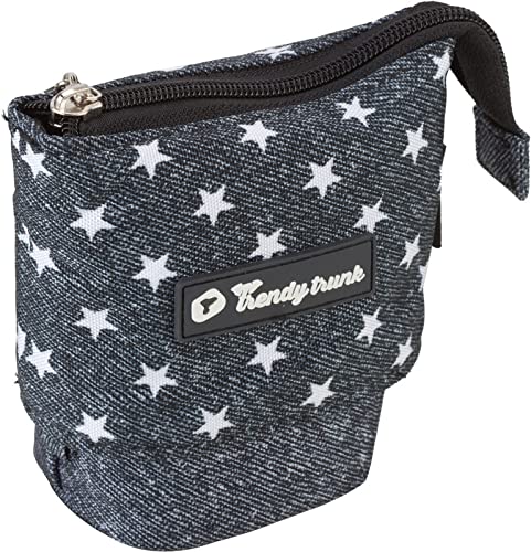 Star Printed Trendy Trunk | Unique Design | Standable Pouch | Zipper | Single Compartment | Easy Extraction | Fun Product | for Kids Teenagers, Girls, Boys