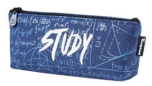 Study With Fun | Maths Lover Multipurpose Pen Pencil Pouch | Stationery Case for Students, Boys, Girls | Single Compartment Zipper Organizer