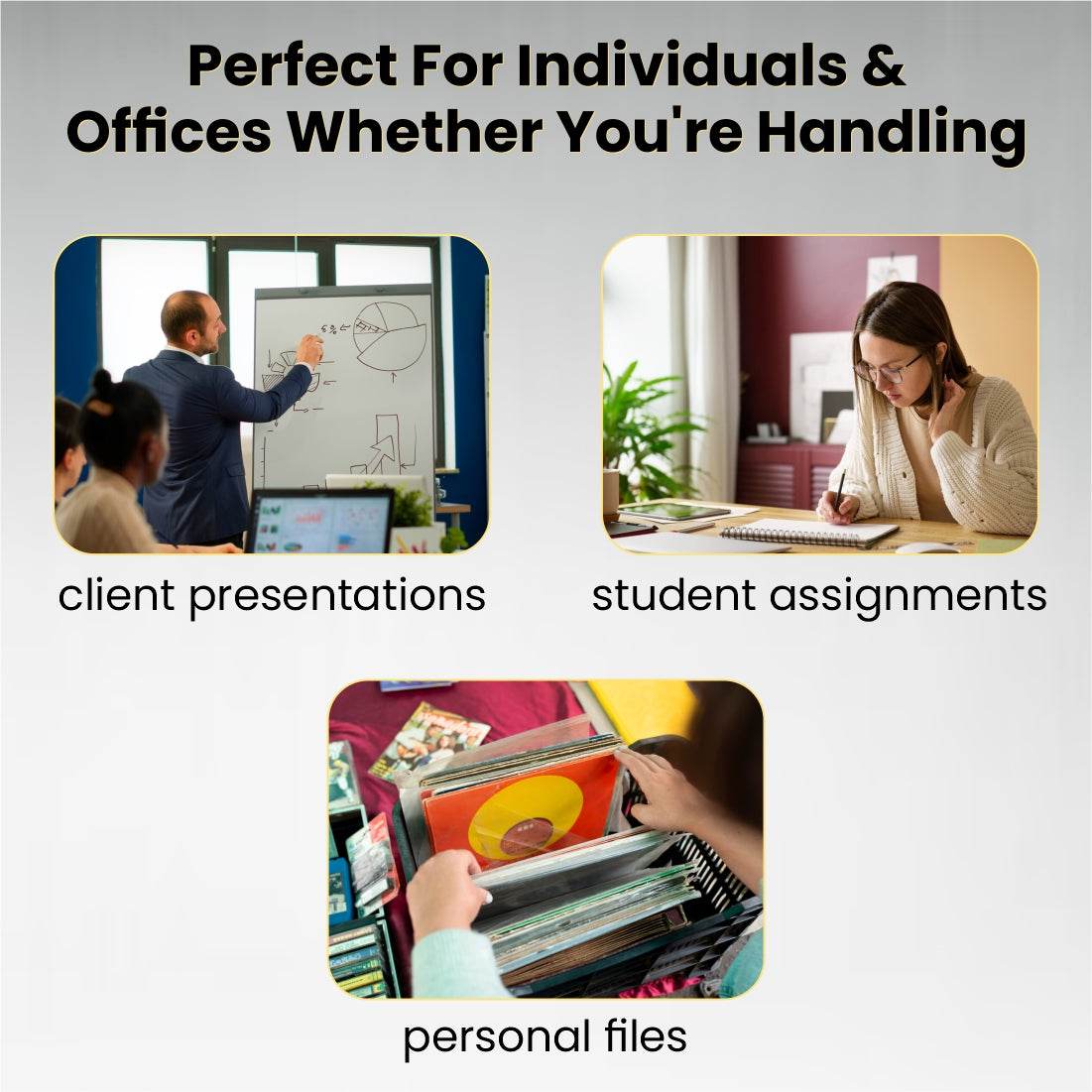 Worldone Display Book File for Documents | 0.8 mm virgin PP Sheet | 40 ...