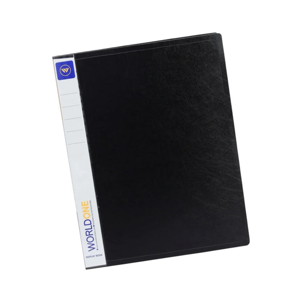Worldone Display Book File Folder | 60 Top Loading Clear Pockets | 1 mm Virgin PP | Display File for Presentations, Documents, Reports | Pack of 1