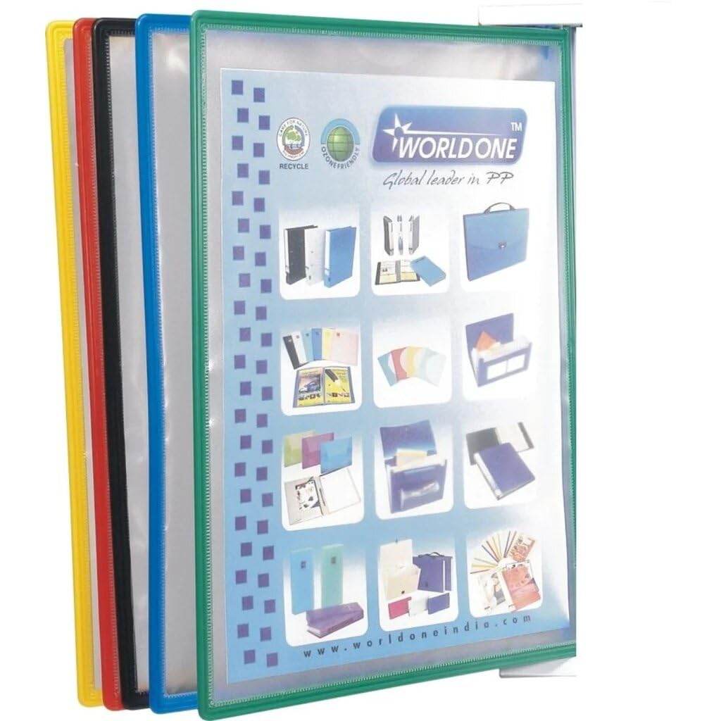 Worldone Wall Mount Hanging Display Pockets for Documents/ Notices, Bo ...