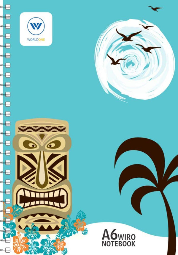 Hard Bound Wiro Notebook with Designer Cover A6 Size