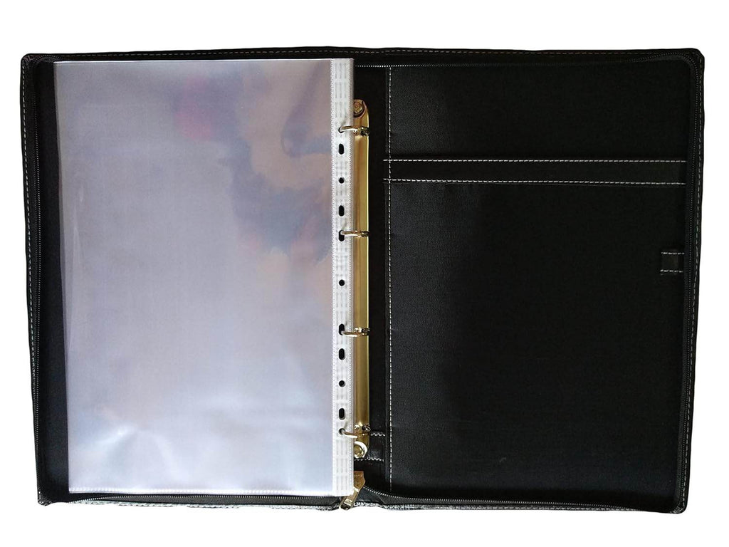 Executive Paper File Folder Worldone Executive Folder for Documents with 10 Leaves, 4 Rings Clip T ...