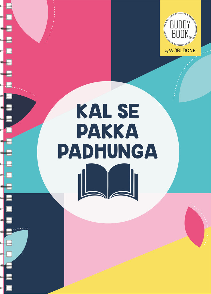 WORLDONE Buddy Book 6 Subject Spiral Notebook | A4 Size (21 x 29.7 cm) | Ruled Pages for Notes, Study & Office Work | Durable Twin-Wire Binding | Ideal for Students & Professionals | Pack of 2