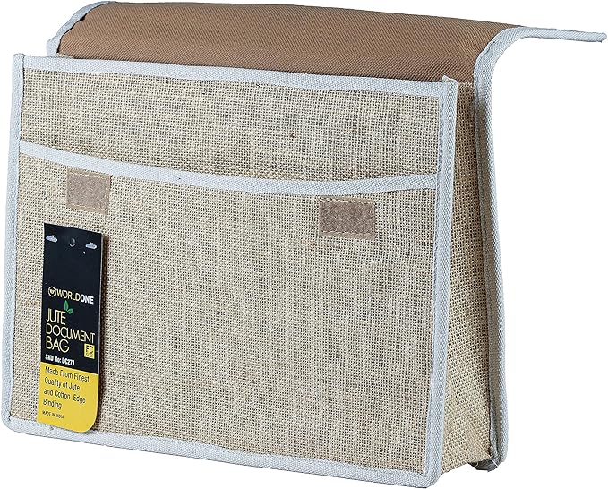 Jute folder bag deals