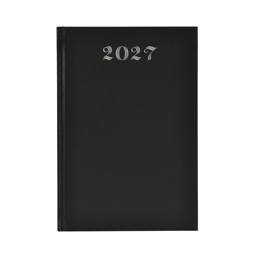 WORLDONE Premium PVC finish Cardboard Bound Cover Horizontal Ruled New Year Diary 2027 with Ribbon bookmark, 320 White colour pages of 58 gsm Paper used as a Planner/Organiser/Journal, Ideal for Corporate gifting