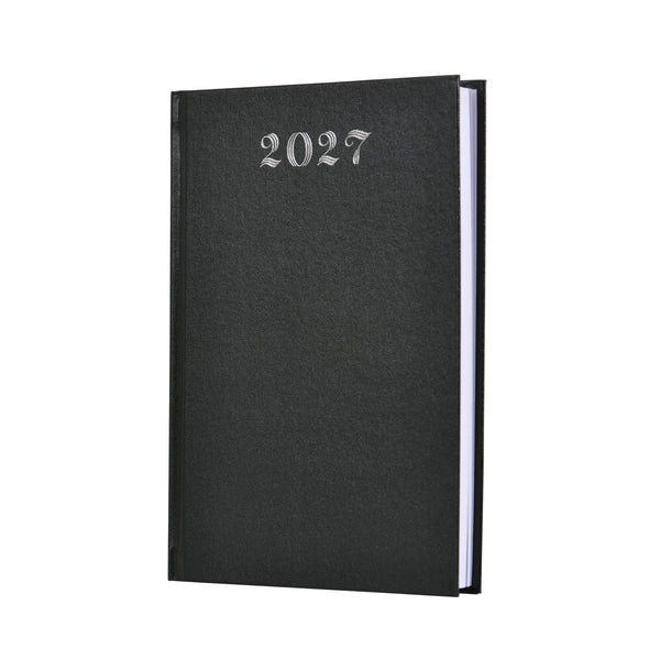 WORLDONE Premium PVC finish Cardboard Bound Cover Horizontal Ruled New Year Diary 2027 with Ribbon bookmark, 320 White colour pages of 58 gsm Paper used as a Planner/Organiser/Journal, Ideal for Corporate gifting