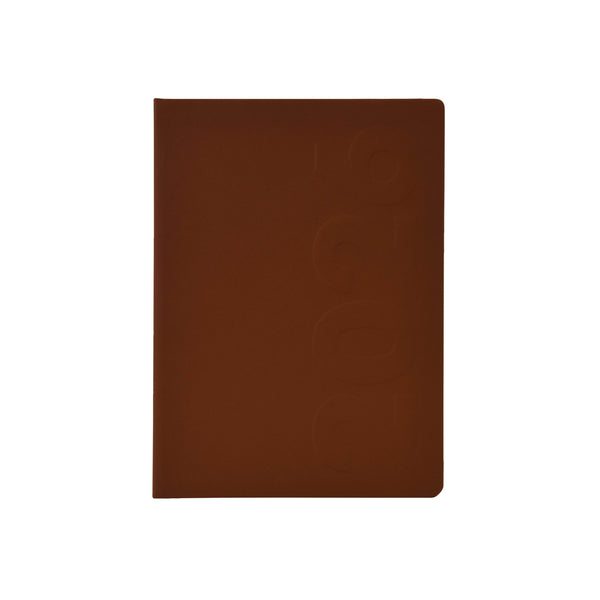 Worldone Premium Pu (Faux leather) finish Cardboard Bound Cover Horizontal Ruled, New Year 2026 Diary with Deboss printing, 432 pages of 64 gsm Paper, used as a Planner/ Organiser/ Journal, Size B5 Nescafe, Ideal for Corporate gifting