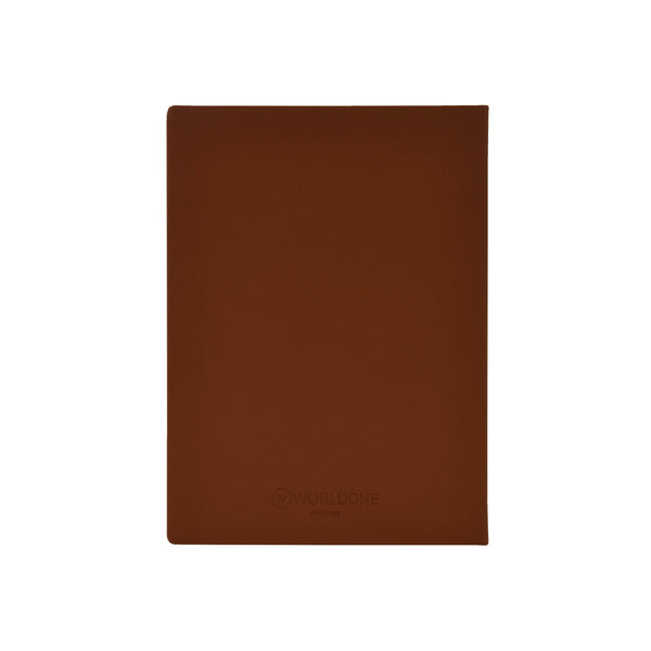 Worldone Premium Pu (Faux leather) finish Cardboard Bound Cover Horizontal Ruled, New Year 2026 Diary with Deboss printing, 432 pages of 64 gsm Paper, used as a Planner/ Organiser/ Journal, Size B5 Nescafe, Ideal for Corporate gifting - Worldone India Shoppe