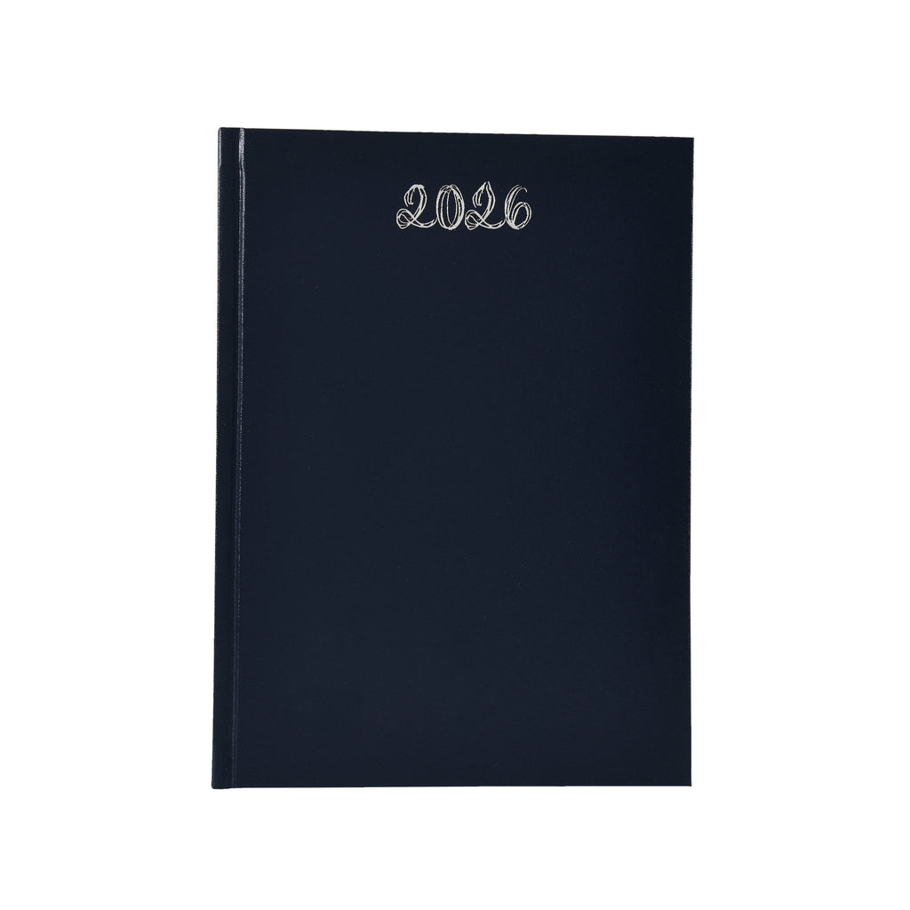 WORLDONE Premium PVC finish Cardboard Bound Cover Horizontal Ruled New Year Diary 2026 with Ribbon bookmark, 320 White colour pages of 58 gsm Paper used as a Planner/Organiser/Journal, Ideal for Corporate gifting - Worldone India Shoppe