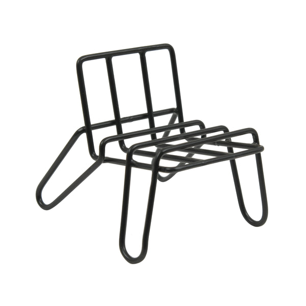 Worldone Powder-Coated Metal Mobile Stand | Chair Design Phone Holder with Anti-Slip Base | Ergonomic Viewing Angle for Video Calls, Office & Home Use | Pack of 2