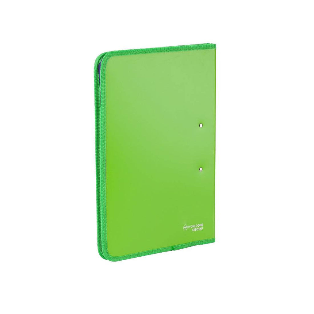 Worldone Zipper Display Book Folder for Documents, with Name Card