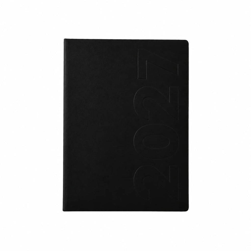 Worldone Premium Pu (Faux leather) finish Cardboard Bound Cover Horizontal Ruled, New Year 2027 Diary with Deboss printing, 432 pages of 64 gsm Paper, used as a Planner/ Organiser/ Journal, Size B5 Nescafe, Ideal for Corporate gifting