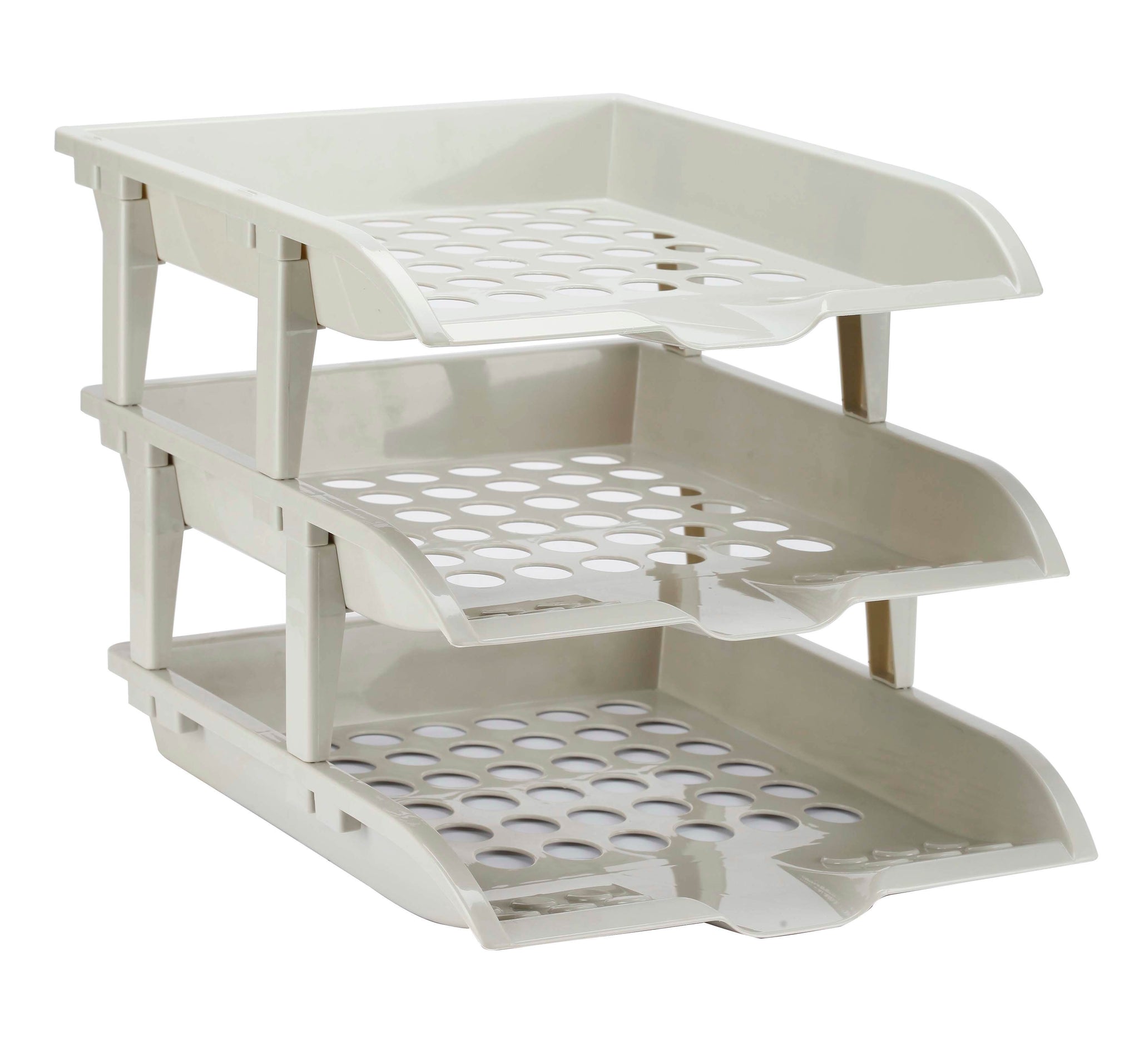 Worldone 3 Tier Paper Tray for office Desk Accessories Organizer, Dura ...