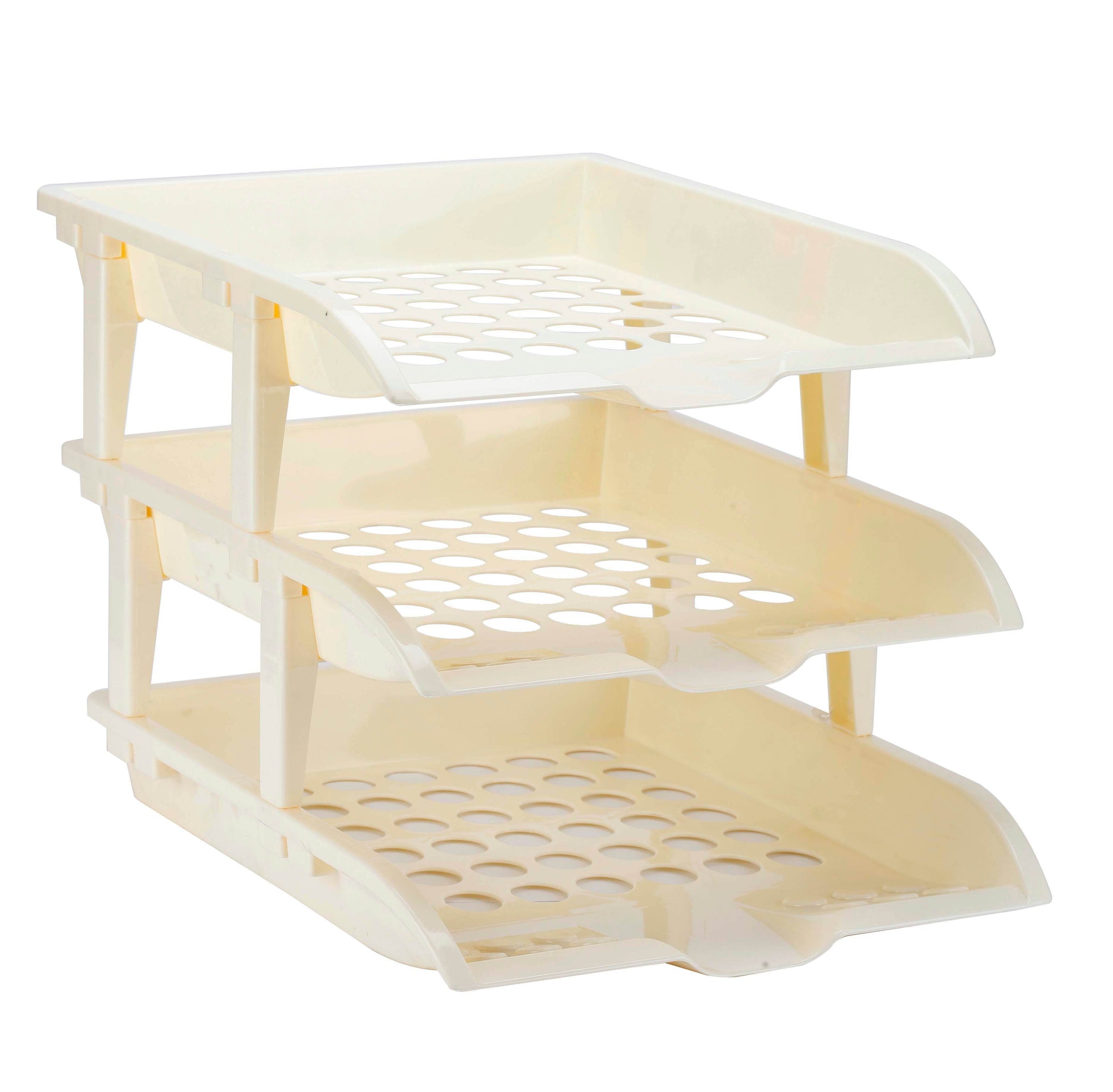Worldone 3 Tier Paper Tray for office Desk Accessories Organizer, Dura ...