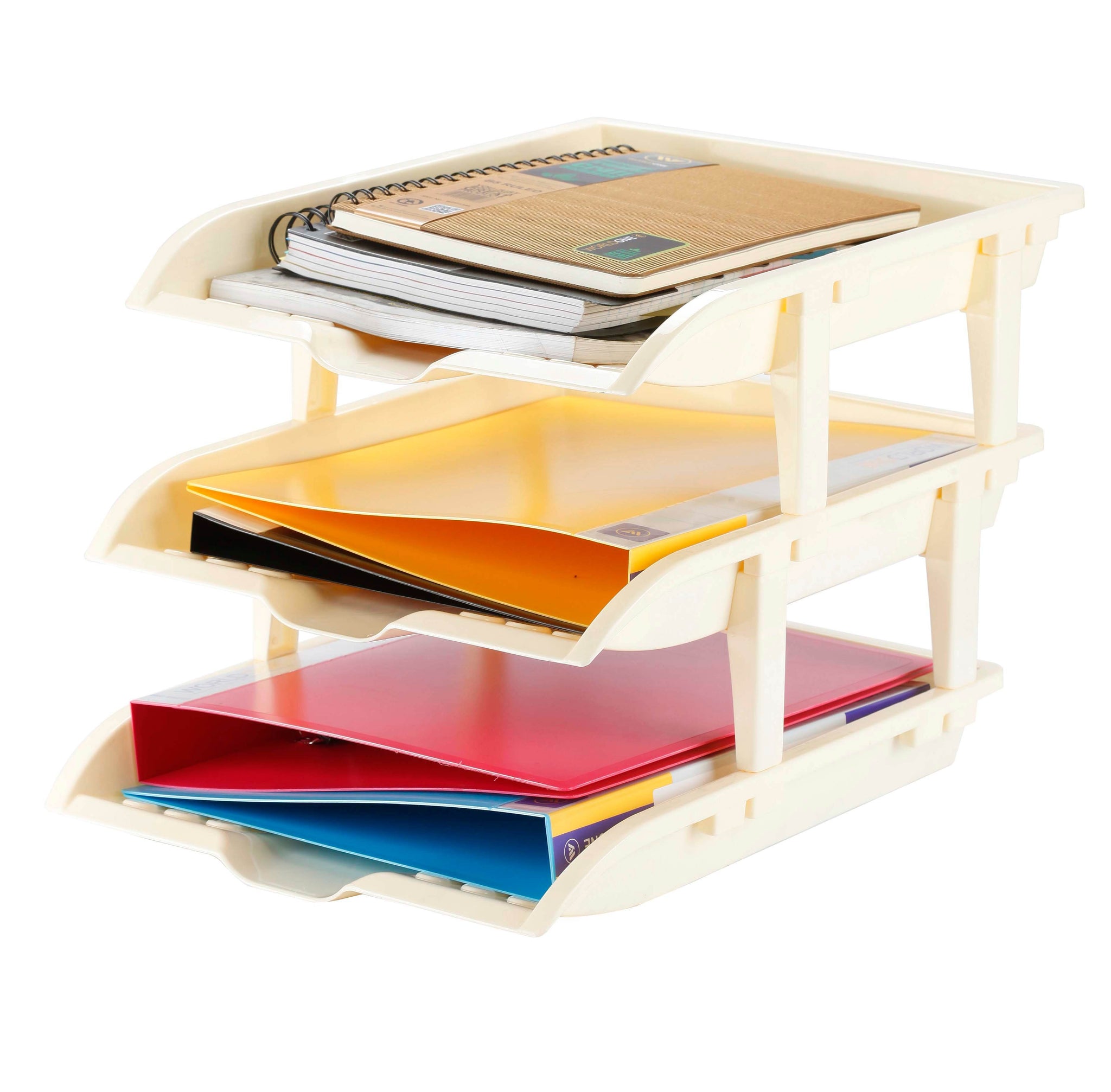 Worldone 3 Tier Paper Tray for office Desk Accessories Organizer, Dura ...