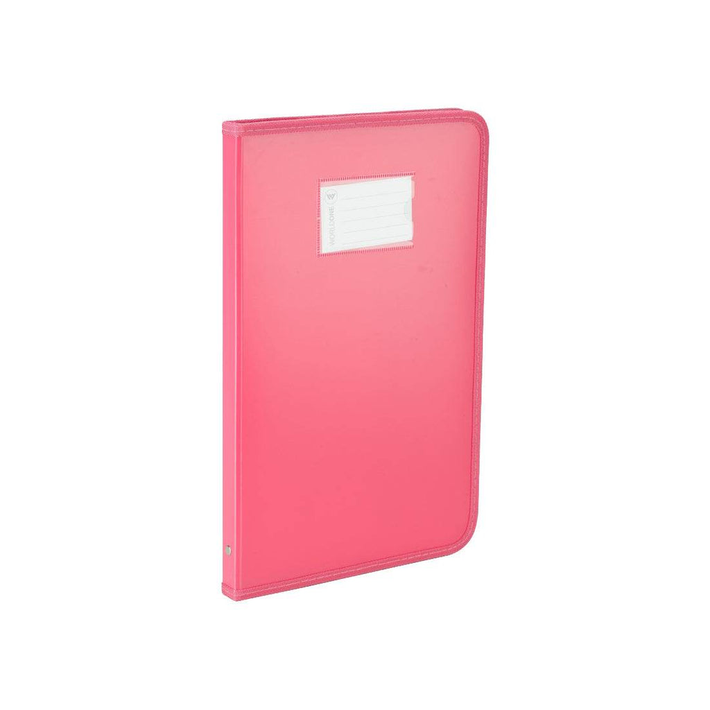 Worldone Zipper Display Book Folder for Documents, with Name Card