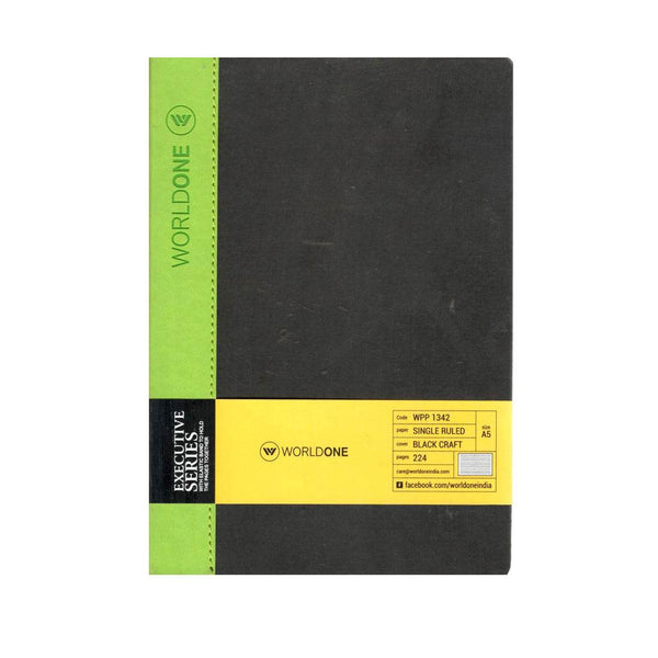 Worldone Pu Craft Soft Bound Executive Notebook