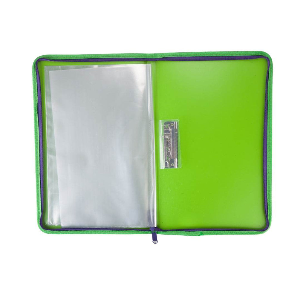 Worldone Zipper Display Book Folder for Documents, with Name Card