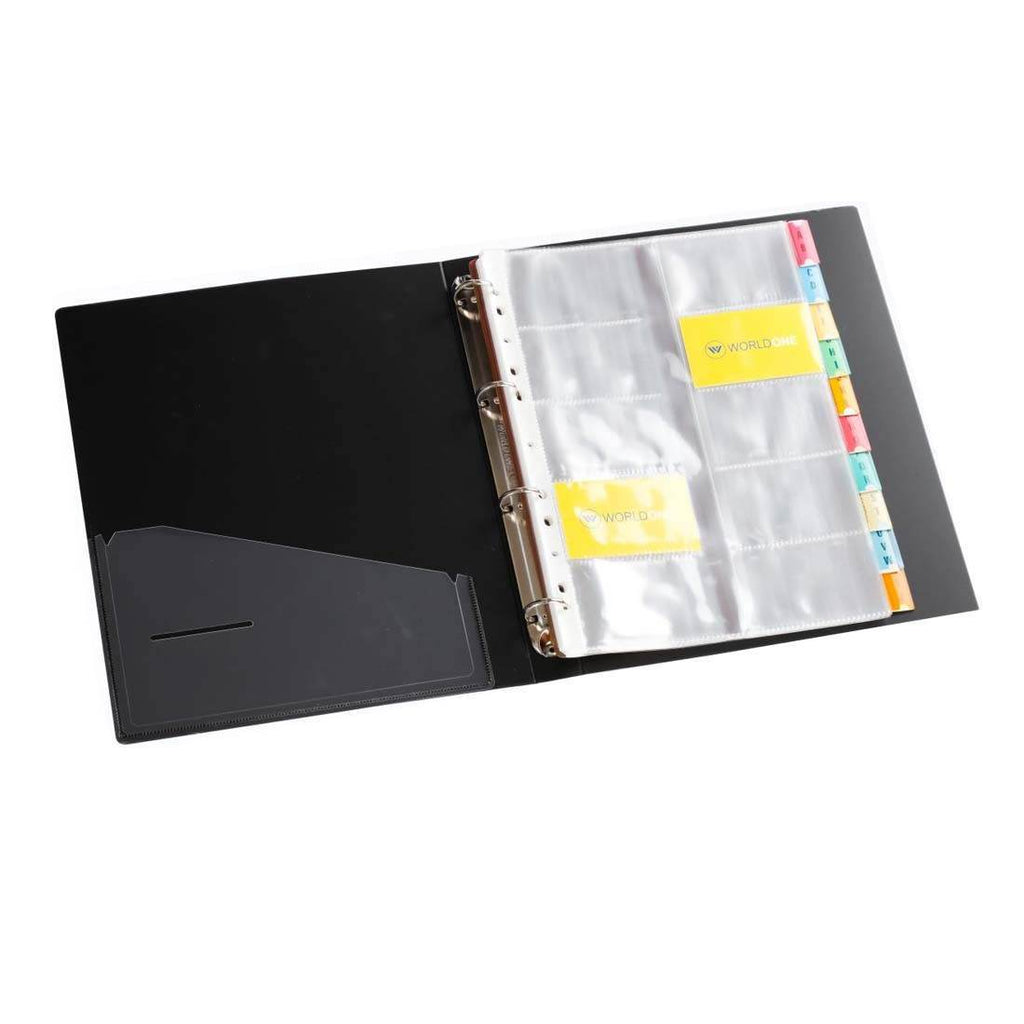 staples business card binder LOT Staples Business Card Binder Clear Pages - 8 Packs Of 10 - FITS 1600 CARDS!!
