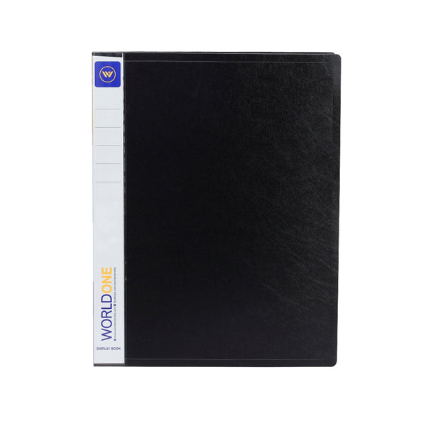 Worldone Presentation Display Book File | Made of 1 mm virgin PP sheet | 50 Bound Top Loading Plastic Binder Sleeves | Project Folder for school & offices
