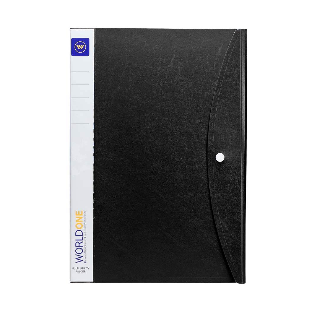 Worldone Multi-Utility Document Folder | 20 Top-Loading Sleeves, Snap ...