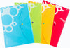 Worldone Envelope My Button Bag for Document with 0.2mm PP sheet, Machine Fitted Snap Button with Back Fold Sealing for Extra Strength Size FC, Circle Print