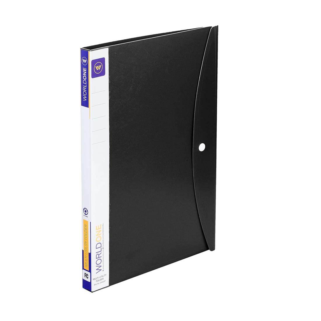 Worldone Multi-Utility Document Folder | 20 Top-Loading Sleeves, Snap ...