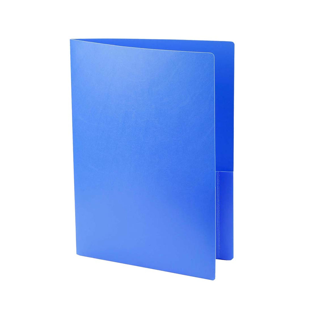 Worldone Twin Pocket PP Presentation Folder for Documents, Ultrasonic Sealing on Pockets for Strength, Flexible Pocket Inside, Best for Short punchless Reports, Size, A4