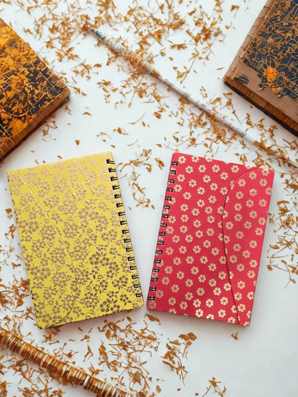 Magnetic Handmade Paper Notebook - Worldone India Shoppe