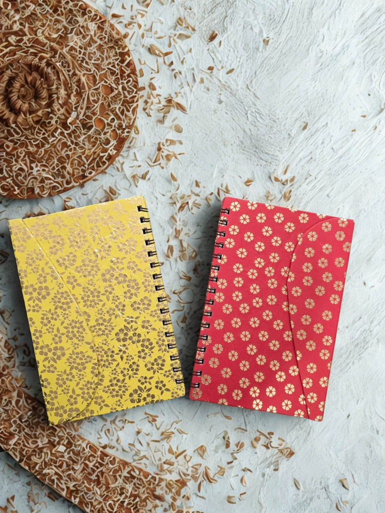 Magnetic Handmade Paper Notebook - Worldone India Shoppe