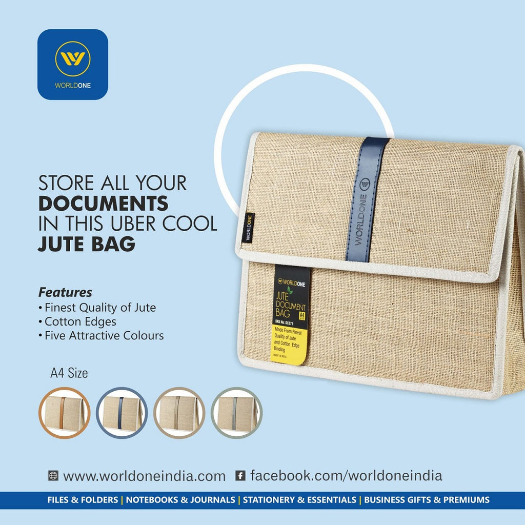 ECO FRIENDLY Jute Document Bag