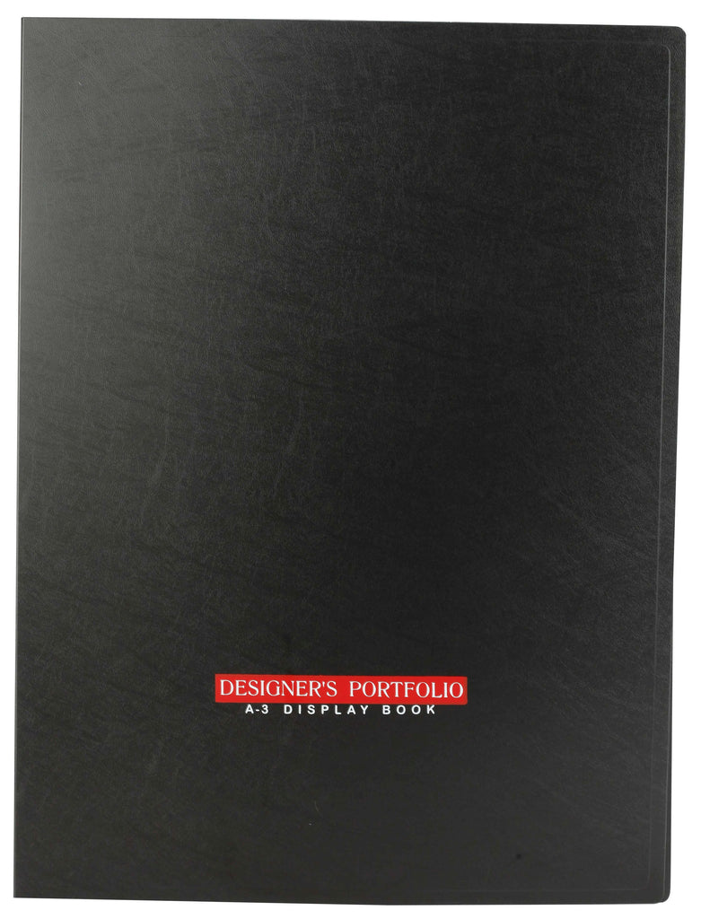 Worldone Portfolio Display Book Folder for Documents, made of 1mm Vergin PP Material with 40 Bound Non-Refillable Top Loading Plastic Binder Sleeves, Thick PP Bord, Project Folder for Individuals, School & Offices, Size A3, Set of 1